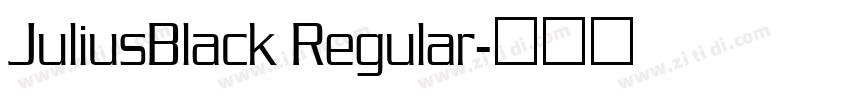 JuliusBlack Regular字体转换